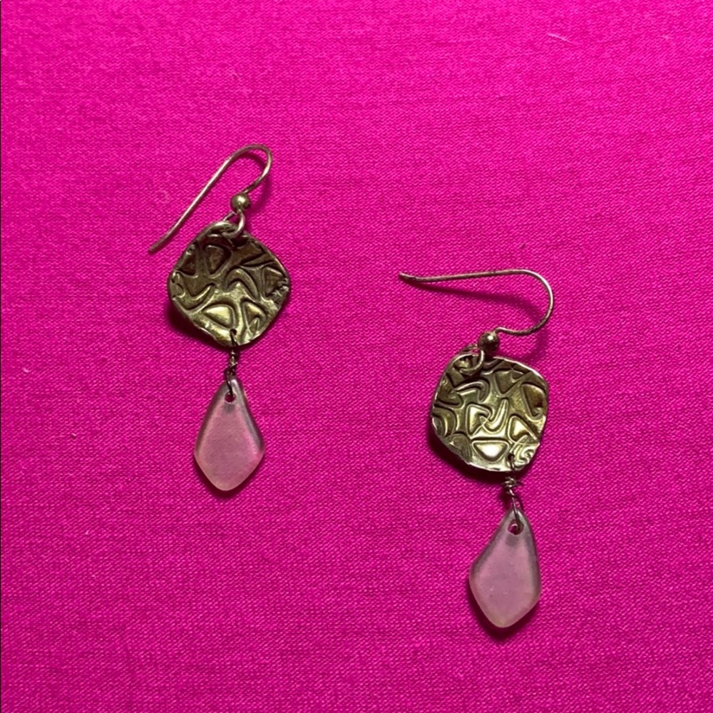Sea glass earrings (3/$25 jewelry)